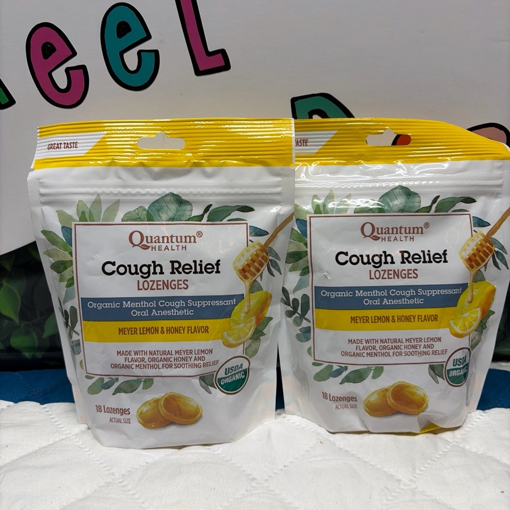 Meyer Lemon & Honey Cough Relief Lozenges - 2 pack
